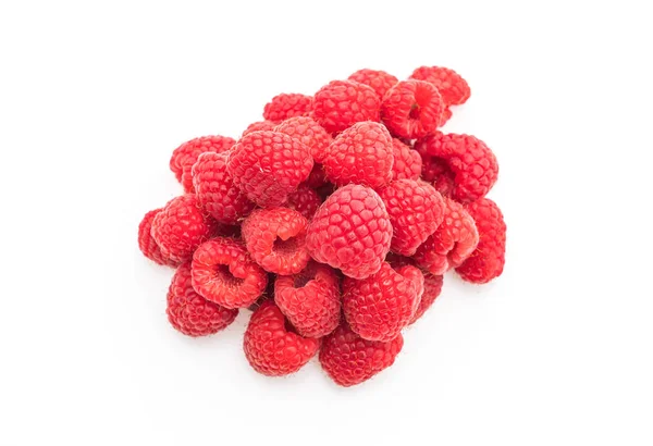 Beyaz üzerine taze rasberry — Stok fotoğraf