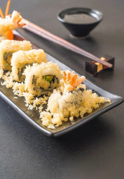 Tempura crevettes sushi rouleau — Photo