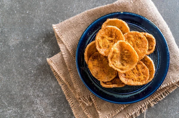 kurutulmuş rendelenmiş domuz etinin pirinç kraker
