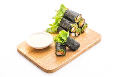 Yosun Salata rulo Yengeç sopa ile