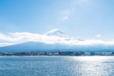 Dağ Fuji San Kawaguchiko Gölü.