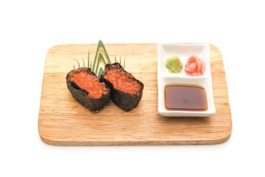 Somon Karaca nigiri suşi - Japon gıda tarzı