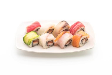 karışık suşi roll - Japon gıda tarzı
