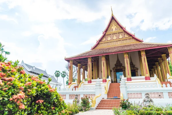 Gyönyörű építészeti Haw Phra Kaew templomban — Stock Fotó