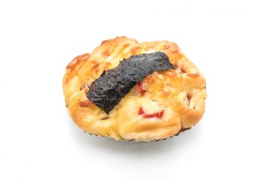 Deniz yosunu ve yengeç ile ekmek sopa