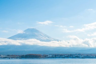 Dağ Fuji San Kawaguchiko Gölü.