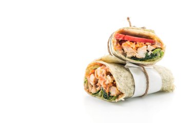 tavuk ve ıspanak salatası rulo sarma