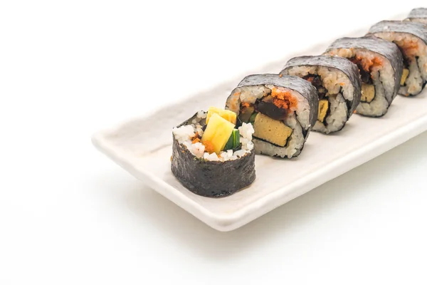 Roll Sushi - styl Japoński żywności — Zdjęcie stockowe