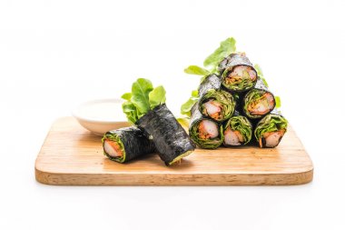 Yosun Salata rulo Yengeç sopa ile