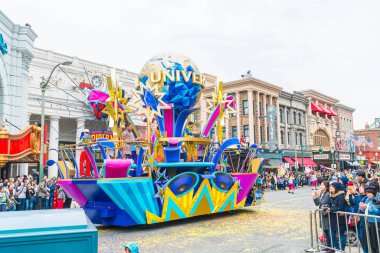 Osaka, Japonya - 21 Kasım 2016: Yeni festivale, yeniden doğmuş Parade, celeb