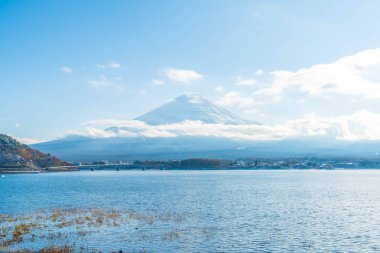 Dağ Fuji San Kawaguchiko Gölü.