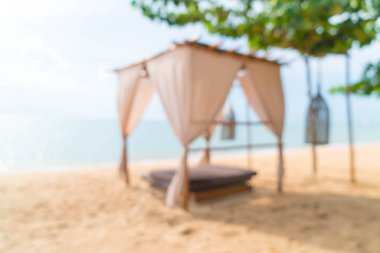 Sahilde güzel pavilion bulanıklık