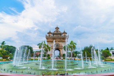 Patuxay anıt Vientiane, Laos.