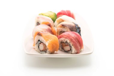 karışık suşi roll - Japon gıda tarzı