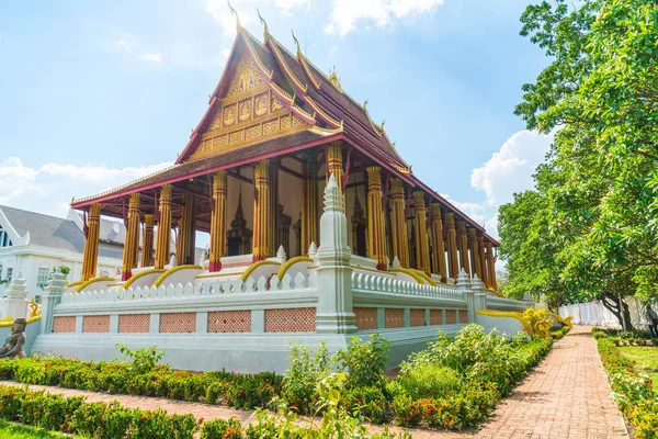 Bela Arquitetura no Templo Haw Phra Kaew — Fotografia de Stock