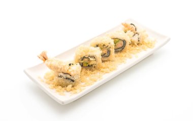 tempura karides suşi roll - Japon gıda tarzı