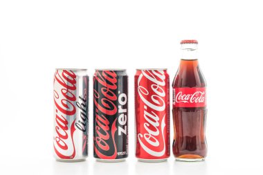 Bangkok, Tayland - 22 Mayıs 2017: Coca-Cola gazlı yumuşak olduğunu