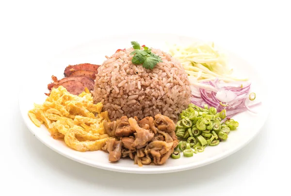 Pirinç ve karides ezmesi.