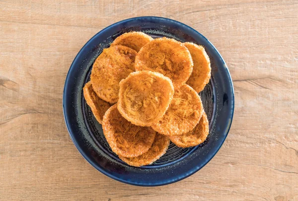 kurutulmuş rendelenmiş domuz etinin pirinç kraker