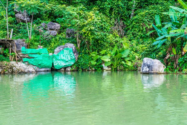 Lagoa Azul em vang vieng, laos