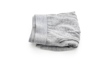 Beyaz arka plan üzerinde erkek iç giyim