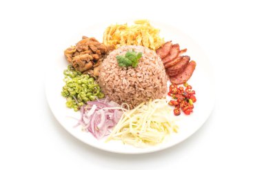 Pirinç ve karides ezmesi.