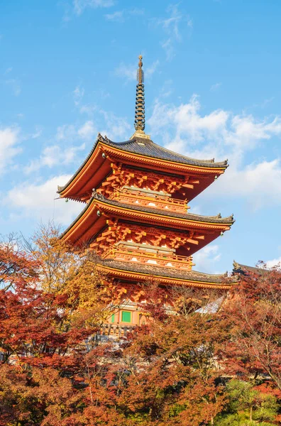 Kiyomizu-dera Tapınağı güzel mimari Kyoto,.