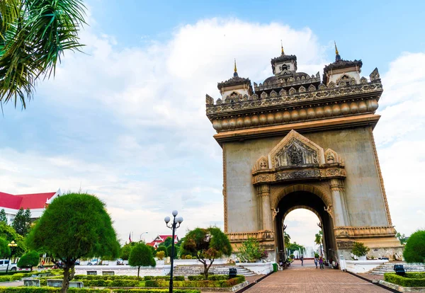 Patuxay anıt Vientiane, Laos.