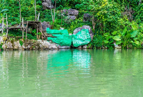 Lagoa Azul em vang vieng, laos