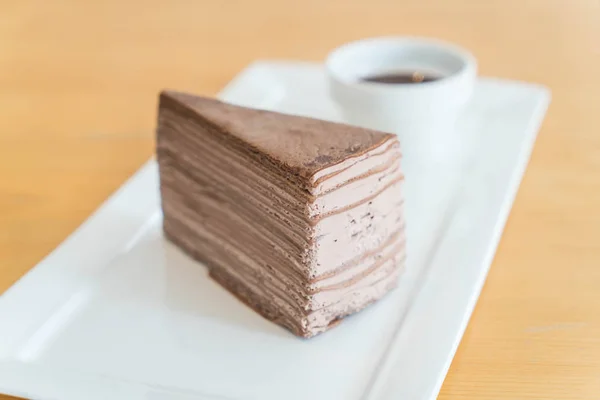 Pastel de chocolate crape —  Fotos de Stock