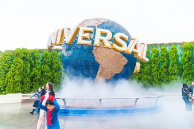 Osaka, Japonya - 21 Kasım 2016: temel tema park konumlar