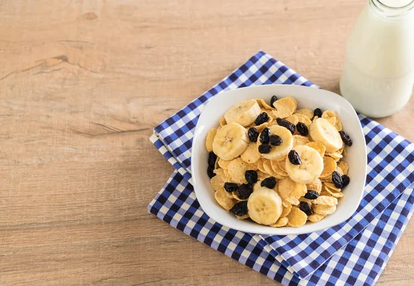 muz, Kuru üzüm ve süt ile tahıl 