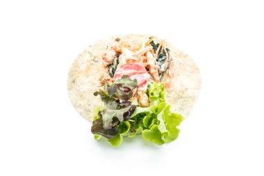 tavuk ve ıspanak salatası rulo sarma
