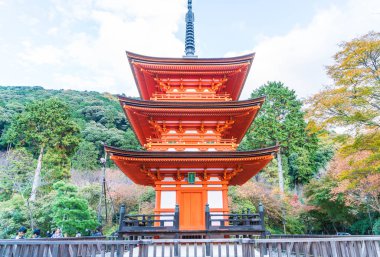 Kiyomizu-dera Tapınağı güzel mimari Kyoto,.