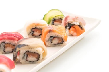 karışık suşi roll - Japon gıda tarzı