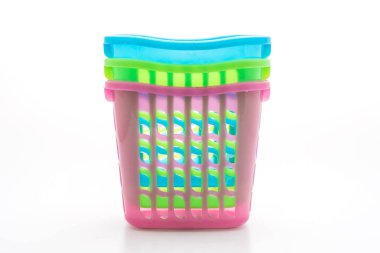 renkli plastik sepet 