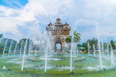 Patuxay anıt Vientiane, Laos.