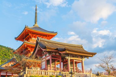 Kiyomizu-dera Tapınağı güzel mimari Kyoto,.