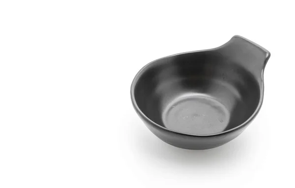 Black ceramic bowl — Stock Photo, Image