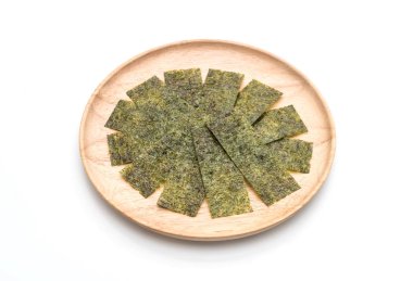 beyaz üzerine kurutulmuş yosun