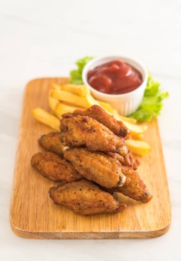 Kızarmış tavuk kanadı.