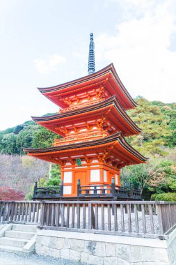 Kiyomizu-dera Tapınağı güzel mimari Kyoto,.