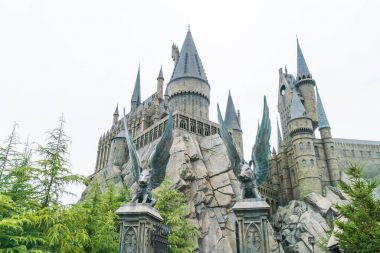Osaka, Japonya - 21 Kasım 2016: Harry Potter ve büyücü dünya