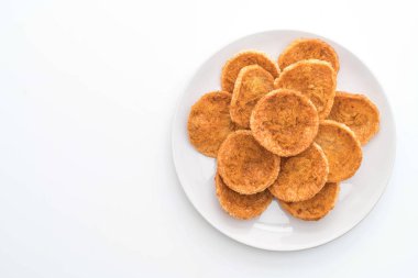 rendelenmiş domuz pirinç kraker ile kurutulmuş