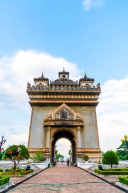 Patuxay anıt Vientiane, Laos.