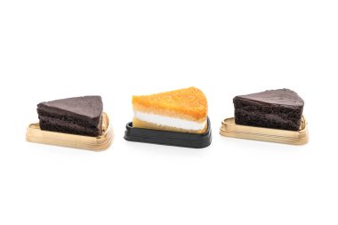 Altın konu pasta ve çikolata kek