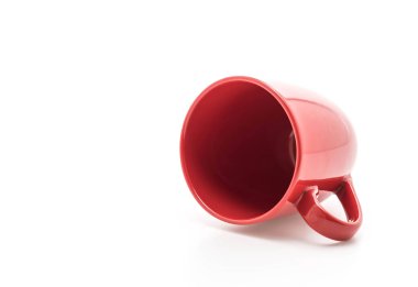 Kırmızı seramik kupa