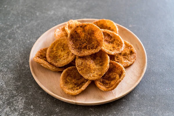 kurutulmuş rendelenmiş domuz etinin pirinç kraker