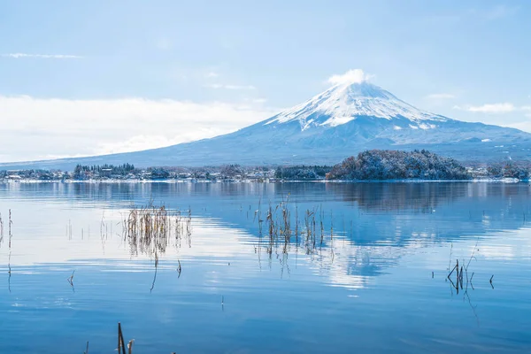 Dağ Fuji San Kawaguchiko Gölü.