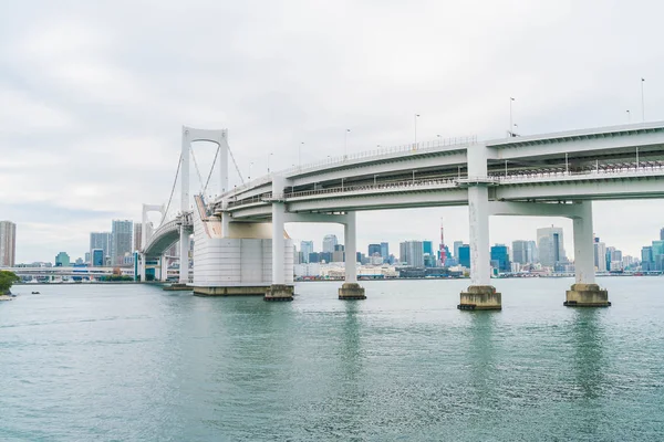 오다이바, 도쿄 • 레인 보우 브릿지 — 스톡 사진